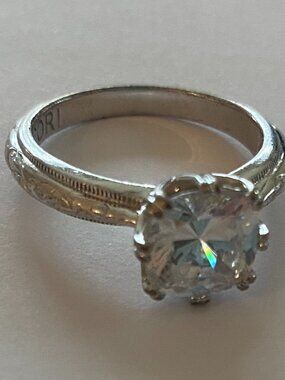 TACORI 925 Sterling Silver CZ ring, size 7